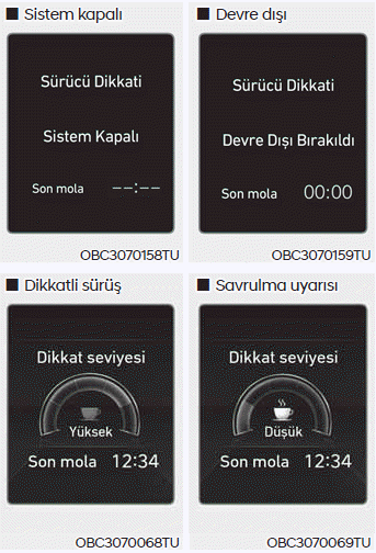 Sürücü Dikkati Uyarısı (DAW)